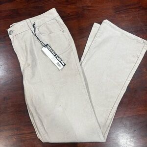 NWT Indigo Fusion High Waist Skinny Bootcut Corduroy Jean size 14 Color:Linen